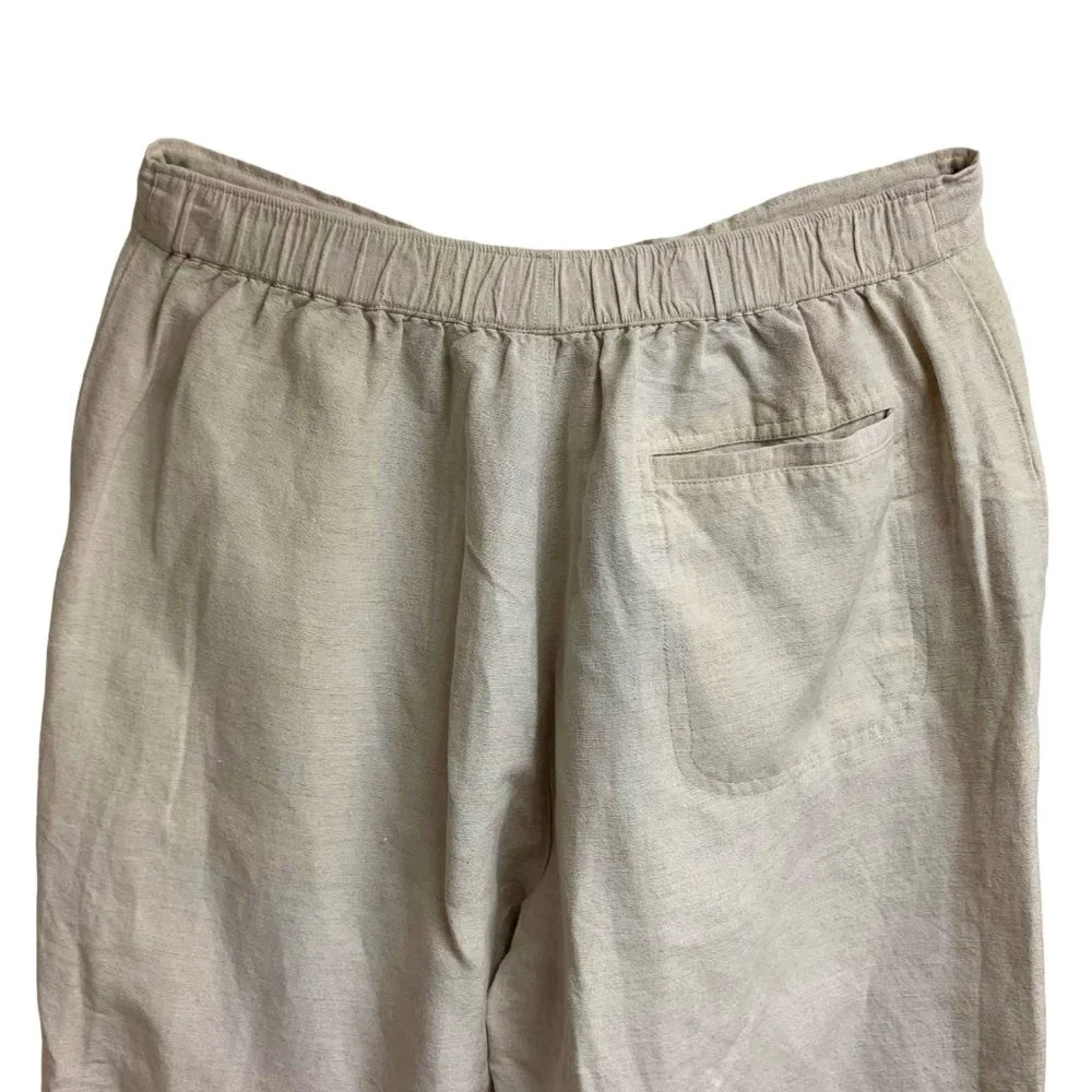 Havanera Co Linen Blend‎ Drawstring Lounge Pant